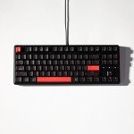 Keychron C3 Pro QMK/VIA Custom Gaming Keyboard, Programmable 87 Keys Compact TKL Layout Gasket Mount, Red LED Backlight Wired Mechanical Keyboard with Brown Switches for Mac/Windows/Linux