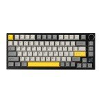 EPOMAKER Ajazz AK820 Pro 75% Mechanical Keyboard, Gasket-Mounted Gaming Keyboard with TFT Smart Display&Knob, Bluetooth 5.1/2.4G Wireless/Type-C Wired Custom Keyboard (Grey, Flying Fish Switch)