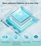 GK GAMAKAY GK75 75% RGB Transparent Gasket Mechanical Keyboard, Bluetooth/USB-C/2.4GHz 80 Keys Hot Swap Gateron Yellow Switch 2.0 KSA Profile PBT Keycaps Gaming Keyboard (Mint Green)