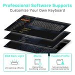 RK ROYAL KLUDGE RK96 RGB Limited Ed, 90% 96 Keys Wireless Triple Mode BT5.0/2.4G/USB-C Hot Swappable Mechanical Keyboard w/Wrist Rest, Software Support & Massive Battery, RK Yellow Switch
