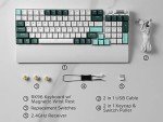 RK ROYAL KLUDGE RK96 RGB Limited Ed, 90% 96 Keys Wireless Triple Mode BT5.0/2.4G/USB-C Hot Swappable Mechanical Keyboard w/Wrist Rest, Software Support & Massive Battery, RK Yellow Switch