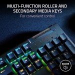 Razer BlackWidow V4 X Mechanical Gaming Keyboard: Yellow Switches Linear & Silent - 6 Dedicated Macro Keys - Chroma RGB - Doubleshot ABS Keycaps - Media Controls - Sound Dampening & Stabilizers