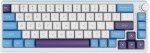 KZZI 65% Keyboard with Color Multimedia Display Mechanical Gaming Keyboard, Wired Hot Swappable Keyboard, Gasket Mount RGB Custom Keyboard, Pre-lubed Stabilizer for Mac/Win, (Large Blue)