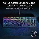 Razer BlackWidow V4 X Mechanical Gaming Keyboard: Yellow Switches Linear & Silent - 6 Dedicated Macro Keys - Chroma RGB - Doubleshot ABS Keycaps - Media Controls - Sound Dampening & Stabilizers