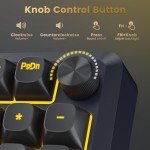 Redragon Wireless Mechanical Keyboard, 3 Mode Gasket Mounted RGB Gaming Keyboard with Volume Knob, Pre-Lubed Linear Switches, MDA-Profile, 98 Keys Hot Swappable Creamy Keyboard for PC/Tablet/Xbox/PS4