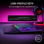 Razer Ornata V3 TKL Gaming Keyboard: Low Profile Keys - Mecha Membrane Switches - UV Coated Keycaps - Backlit Media Keys - 8 Zone RGB Lighting - Spill Resistant - Magnetic Wrist Wrest - Snap Tap