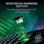 Razer Ornata V3 TKL Gaming Keyboard: Low Profile Keys - Mecha Membrane Switches - UV Coated Keycaps - Backlit Media Keys - 8 Zone RGB Lighting - Spill Resistant - Magnetic Wrist Wrest - Snap Tap