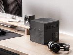 JONSBO N2 Black NAS ITX Case 5+1 Disk Bays Mini Aluminum Case, Built-in 12cm Fan, SFX Power Bite (L150mm Max.), Support 65mm CPU Cooler, Integrated Upper Cover Removable,Black