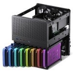 JONSBO N3 Mini-ITX NAS PC Chassis, ITX Computer Case, 8HHD+1-SSDD isk Bays NAS Mini Aluminum with Steel Plate Case, Built-in 2x10cm Fan, Power Support: SFX105mm, Support 130mm CPU Cooler