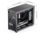 JONSBO D31 MESH SC Black Micro ATX PC Case with Screen, M-ATX/ITX Motherboard/Support RTX 4090(335-400mm) GPU 360/280AIO,Power ATX/SFX: 100mm-220mm Multiple Tool-Free Design Computer case
