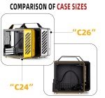 Mechanic Master Cool Cube Series C26 Mini M-ATX Case/Alumium/Steel/Temered Glass Small Form Factor Computer Case(Vitality Yellow)