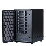 KCMconmey 8 + 2 Bay DIY NAS Case, 8 x 2.5″ / 3.5″ Tray + 2 x 2.5″ Internal Bay. MB ITX. PSU Flex. Front USB 3.0 8cm Chassis Fan Hot Swap Backplane. Network Attached Storage Private Cloud Enclosure.