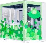 Velztorm Limited Edition Custom Art Aluminum Tempered Glass O11 Dynamic Mini Snow White Gaming Computer Case, Supports Mini-ITX, Micro-ATX, and ATX Motherboard Sizes, O11D Mini-S