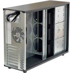 Generic ZhenLoong full tower NAS computer case ITX MATX ATX EATX 15 bay hot swap server GPU Graphic workstation chassis, Black, Loong1