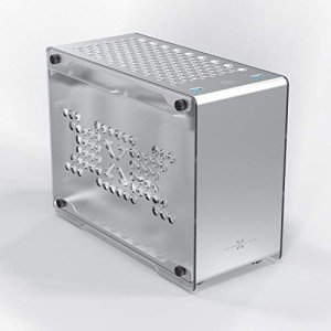 KABIOU ZZAW B1 ITX Computer Case for Desktop PC Mini Micro Slim Portable 2021 Mid Tower Small Smart Aluminum Alloy Chassis Support Long Graphics Card SFX Power Supply for Gaming and Home Use