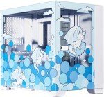 Velztorm Limited Edition Custom Art Aluminum Tempered Glass O11 Dynamic Mini Snow White Gaming Computer Case, Supports Mini-ITX, Micro-ATX, and ATX Motherboard Sizes, O11D Mini-S