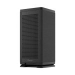 Fractal Design Mood Black PC Case - Sleek Fabric Design, 180mm Top Fan, Conceals 325mm Graphics Card, m-ITX Motherboard Compatible, Easy Access Build, Efficient Cooling