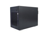 Computer Case Mini Tower Mini ITX/Mini DTX Black Aluminum by Integer Computers Model B-18