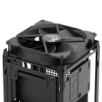 Fractal Design Mood Black PC Case - Sleek Fabric Design, 180mm Top Fan, Conceals 325mm Graphics Card, m-ITX Motherboard Compatible, Easy Access Build, Efficient Cooling