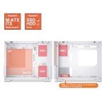 Segotep Memphis M-ATX Mini Tower PC Case with Tempered Glass Panels, Support 40 Series GPU, USB 3.0, and 240MM Radiator - White