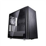 Fractal Design Define Mini C - Mini Tower Computer Case - mATX - Optimized for High Airflow and - 2X Fractal Design Dynamic X2 GP-12 120mm Silent Fans Included - PSU Shroud - Tempered Glass - Black