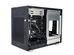 Computer Case Mini Tower Mini ITX/Mini DTX Black Aluminum by Integer Computers Model B-18