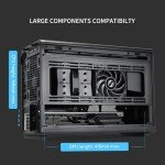 Lian Li A3-mATX-WD-26.3L Micro Form Factor Chassis-No Fans Included-Supports 360mm AIO-Modularity Design-for M-ATX, ITX Motherboard-DAN Cases Collaboration-Wood Front Panel-White (A3W-WD)