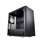 Fractal Design Define Mini C - Mini Tower Computer Case - mATX - Optimized for High Airflow and - 2X Fractal Design Dynamic X2 GP-12 120mm Silent Fans Included - PSU Shroud - Tempered Glass - Black