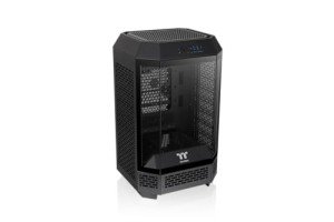 Thermaltake The Tower 250 Tempered Glass Mini Tower Case Black Edition, CA-1Z9-00S1WN-00
