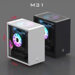 YXHGeeek Geeek Mini ITX Computer Case,M21 M31 ITX Computer Case,120 Water Cooled Computer Case,Small 1U Power Supply Computer Case (m31, Black)