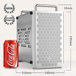A4 Compact ITX PC Case A50 G5 K55 SFX Computer Case Aluminum Mini-ITX Small Computer Case Test Bench Mini Computer Host Tempered Acrylic Side Panel B2