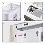 Segotep Memphis M-ATX Mini Tower PC Case with Tempered Glass Panels, Support 40 Series GPU, USB 3.0, and 240MM Radiator - White