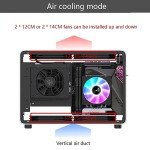 GEEEK Mini SFX ITX Aluminium Alloy G1-SE M8 M5 C2 C4 A4 Computer Case (Acrylic Side Plate Silver)