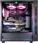 MSI MAG VAMPIRIC 010 Mid Tower Gaming Computer Case 'Black, 1x 120mm Argb Fan, Mystic Light Sync, Tempered Glass Panel, ATX, mATX, Mini-ITX'