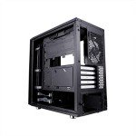 Fractal Design Define Mini C - Mini Tower Computer Case - mATX - Optimized for High Airflow and - 2X Fractal Design Dynamic X2 GP-12 120mm Silent Fans Included - PSU Shroud - Tempered Glass - Black
