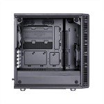 Fractal Design Define Mini C - Mini Tower Computer Case - mATX - Optimized for High Airflow and - 2X Fractal Design Dynamic X2 GP-12 120mm Silent Fans Included - PSU Shroud - Tempered Glass - Black