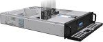 PLINKUSA RACKBUY 2U(Fan LCD)(4x5.25"+2x3.5" HD)Rackmount Chassis(4 slot Low Profile)(22.83" Deep)(Micro-ATX and Mini-ITX)(Support Mini-Redundant PSU)(NO Power Supply,No System and Case Only)IPC-G2580D