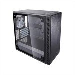 Fractal Design Define Mini C - Mini Tower Computer Case - mATX - Optimized for High Airflow and - 2X Fractal Design Dynamic X2 GP-12 120mm Silent Fans Included - PSU Shroud - Tempered Glass - Black