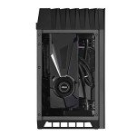 Silverstone SST-LD03B Lucid Mini Tower Mini-ITX Computer Case, Silent High Airflow Performance, 3X Tinted Tempered Glass