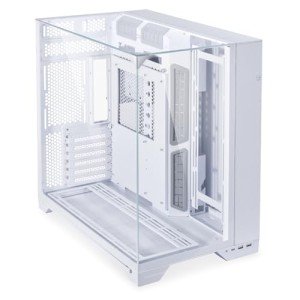 Lian Li O11 Vision -Three Sided Tempered Glass Panels - Dual-Chamber ATX Mid Tower - Up to 2 x 360mm Radiators - Removable Motherboard Tray for PC Building - Up to 455mm Large GPUs (O11VW.US)