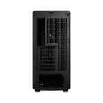 Fractal Design North Charcoal Black Tempered Glass Dark - Genuine Walnut Wood Front - Glass Side Panel - Two 140mm Aspect PWM Fans Included - Type C USB - ATX Airflow Mid Tower PC Gaming Case