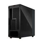 Fractal Design North Charcoal Black Tempered Glass Dark - Genuine Walnut Wood Front - Glass Side Panel - Two 140mm Aspect PWM Fans Included - Type C USB - ATX Airflow Mid Tower PC Gaming Case