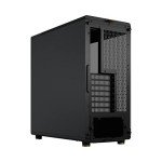 Fractal Design North Charcoal Black Tempered Glass Dark - Genuine Walnut Wood Front - Glass Side Panel - Two 140mm Aspect PWM Fans Included - Type C USB - ATX Airflow Mid Tower PC Gaming Case