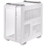 ASUS TUF Gaming GT502 White ATX Mid-Tower Computer Case,Front Panel RGB Button,USB 3.2 Type-C,2x USB 3.0 Ports,Tool-free Side Panel,ARGB Hub, 360mm and 280mm Radiator compatible, Fabric Handle on top.