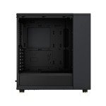 Fractal Design North Charcoal Black Tempered Glass Dark - Genuine Walnut Wood Front - Glass Side Panel - Two 140mm Aspect PWM Fans Included - Type C USB - ATX Airflow Mid Tower PC Gaming Case