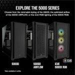 Corsair 5000D Airflow Tempered Glass Mid-Tower ATX PC Case - Black