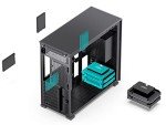 JONSBO D41 MESH SC Black ATX Computer Case with Screen, ATX PC Case Mid Tower/Support RTX 4090(335-400mm) GPU 360/280AIO,Power ATX/SFX: 100mm-220mm Multiple Tool-Free Design,Black
