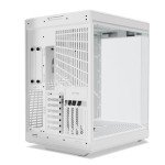 HYTE Y70 Upgraded Modern Aesthetic Dual Chamber Panoramic Tempered Glass Mid-Tower ATX Computer Gaming Case with PCIE 4.0 Riser Cable Included, Snow White (CS-HYTE-Y70-WW)