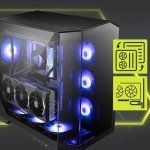 MSI MAG PANO 100R PZ - Premium Mid-Tower Gaming PC Case - Tempered Glass Side Panel - ARGB 120mm Fans - Liquid Cooling Support up to 360mm Radiator - Black Color Case