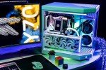 HYTE Y70 Upgraded Modern Aesthetic Dual Chamber Panoramic Tempered Glass Mid-Tower ATX Computer Gaming Case with PCIE 4.0 Riser Cable Included, Snow White (CS-HYTE-Y70-WW)